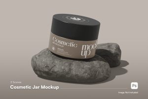 Cosmetic Jar Mockup