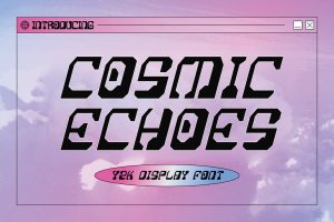 Cosmic Echoes – Y2K Font