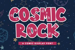 Cosmic Rock – A Comic Display Font