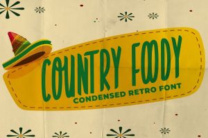 Country Foody – Condensed Retro Font