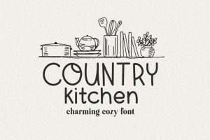 Country Kitchen Farmhouse Font