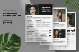 Cover Resume CV Template