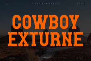 Cowboy Exturne – Western Font
