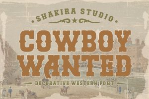 Cowboy Wanted – Western Retro Serif