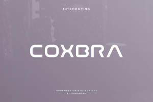 Coxbra – Futuristic font