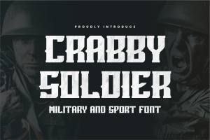 Crabby Soldier – Sport & Military Font