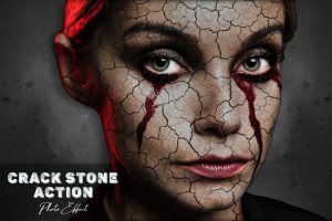 Crack Stone Photoshop Action