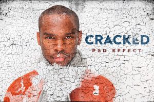 Cracked Painted Texture Mockup