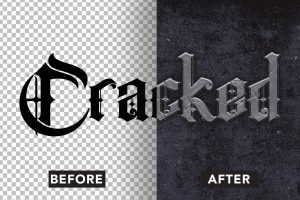 Cracked Text Effect