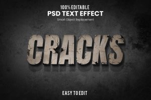 Cracks-3D Text Effect