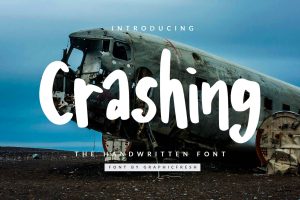 Crashing – The Handwriting Font