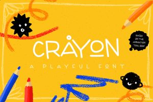 Crayon – playful handmade font