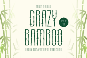 Crazy Bamboo – Nature Font