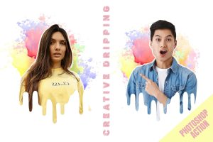 Creative Dripping Photoshop Action