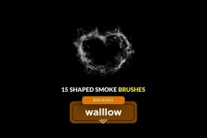 Creative shapes using smoke : 15 photoshop brushes