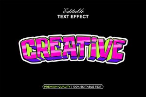 Creative Text Effect Sticker