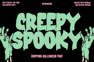 Creepy Spooky – Dripping Halloween Font