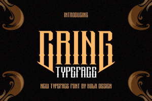 Cring Typeface – Decorative & Medieval Font