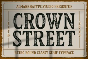 Crown Street – Military Stencil Serif