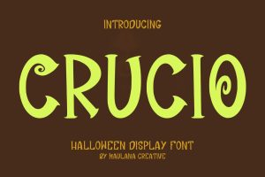 Crucio Display Font