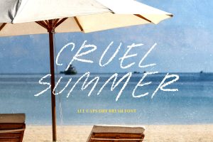 Cruel Summer – Dry Brush Font