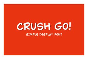 Crush Go! – Simple Display Font
