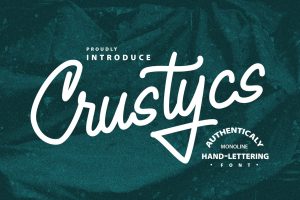 Crustycs | Monoline Hand-Lettering Font