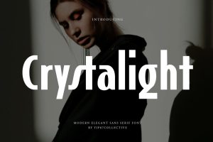 Crystalight – Feminine Retro Art Deco Bold Sans