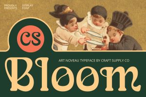CS Bloom – Art Nouveau Font