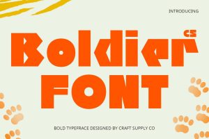 CS Boldier – Bold Font