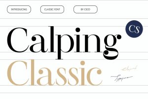 CS Calping – Classic Font