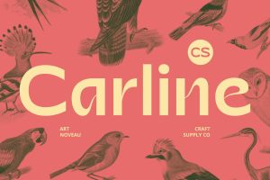 CS Carline – Art Nouveau Font