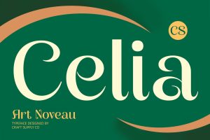 CS Celia – Art Nouveau Font