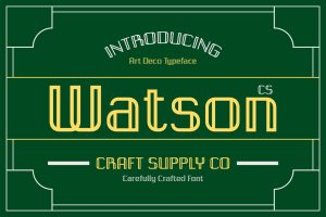 CS Watson – Art Deco Font