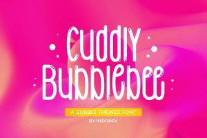Cuddly Bubblebee – Bubble Font