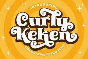 Curly Keken – Decorative Retro Font