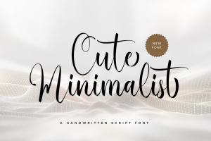 Cute Minimalist Script Font