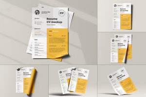 CV Resume Mock-up