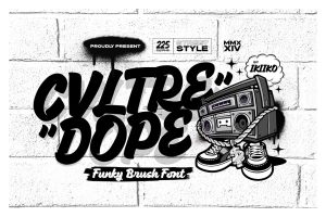 Cvltre Dope – Funky Brush Font