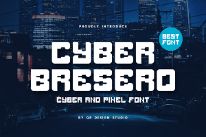 Cyber Bresero – Digital & Tech Font