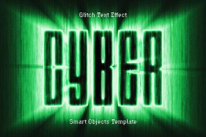 Cyber Glitch Text Effect