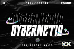 CYBERNETIC futuristic Y2k Cyberpunk Font