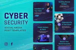 Cybersecurity Banner Templates
