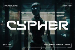 Cypher – Futuristic Font
