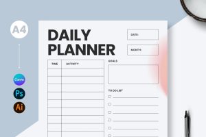 Daily Planner Design Template