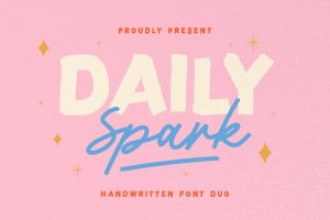 Daily Spark – Handwritten Font Duo