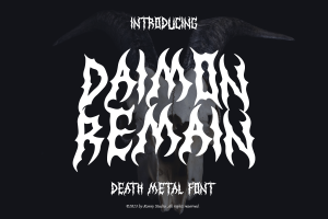 Daimon Remain – Death Metal Font