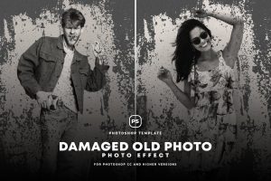 Damaged Old Photo Effect