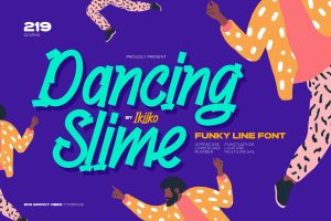 Dancing Slime – Funky Line Font