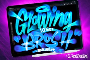 Dans Glowing Light Brush Procreate